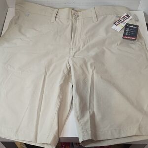 Flag & Anthem Mens Tan Flat Front Shorts Casual Style NWT
